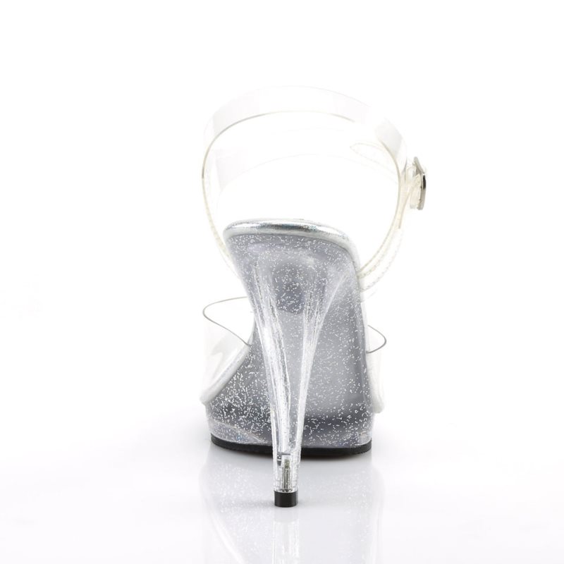 Pleaser Flair-408MG Hakken Dames Clear | BELGIE BEVPCFQA