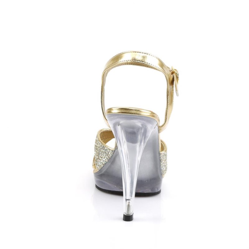 Pleaser Flair-419(G) Hakken Dames Goud | BELGIE BEOXRVWU