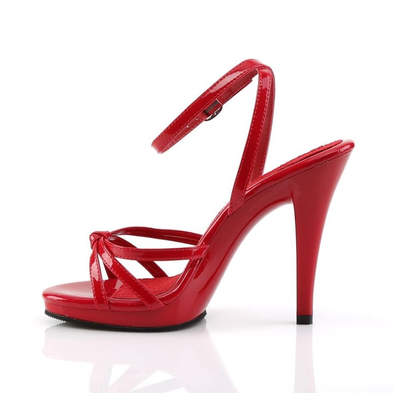 Pleaser Flair-436 Hakken Dames Rood | BELGIE BEYJGNDB