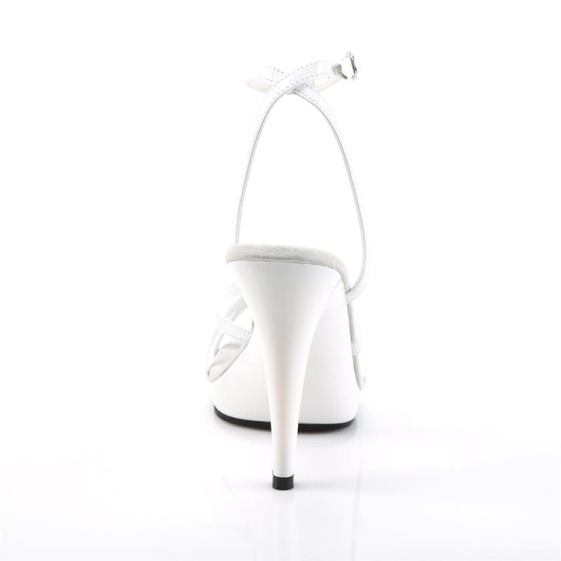 Pleaser Flair-436 Hakken Dames Wit | BELGIE BEXSPWEF