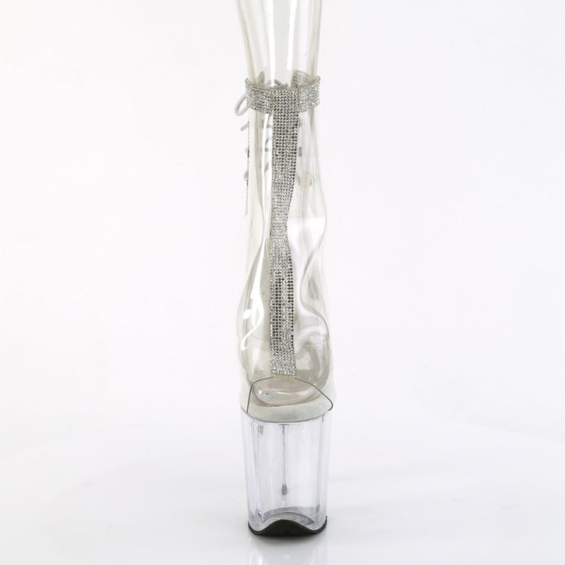 Pleaser Flamingo-1018C-2RS Laarzen Dames Clear | BELGIE BEUSGHXZ