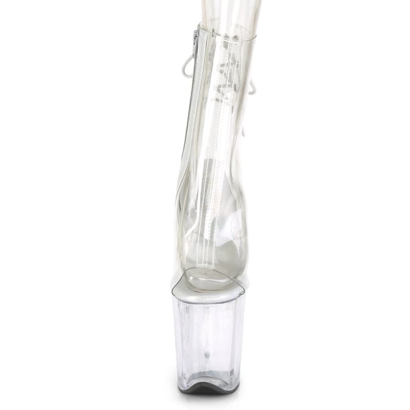 Pleaser Flamingo-1018C Laarzen Dames Clear | BELGIE BEXMAGYU