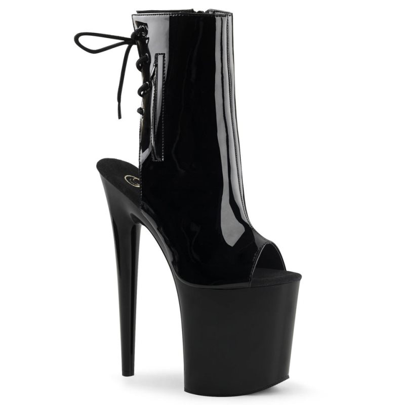 Pleaser Flamingo-1018 Laarzen Dames Zwart | BELGIE BEYIKAXL