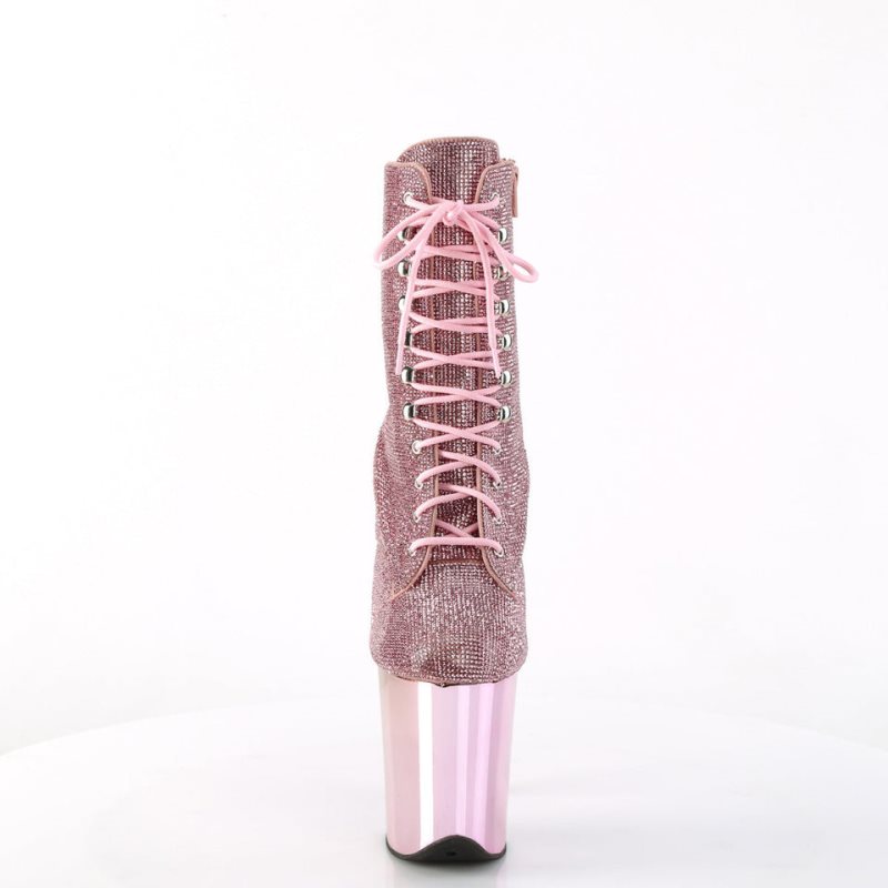 Pleaser Flamingo-1020CHRS Laarzen Dames Roze | BELGIE BEUFNZYP