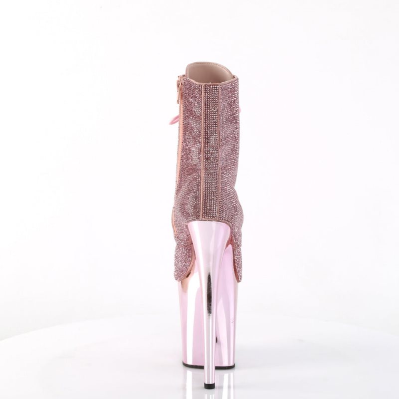 Pleaser Flamingo-1020CHRS Laarzen Dames Roze | BELGIE BEUFNZYP