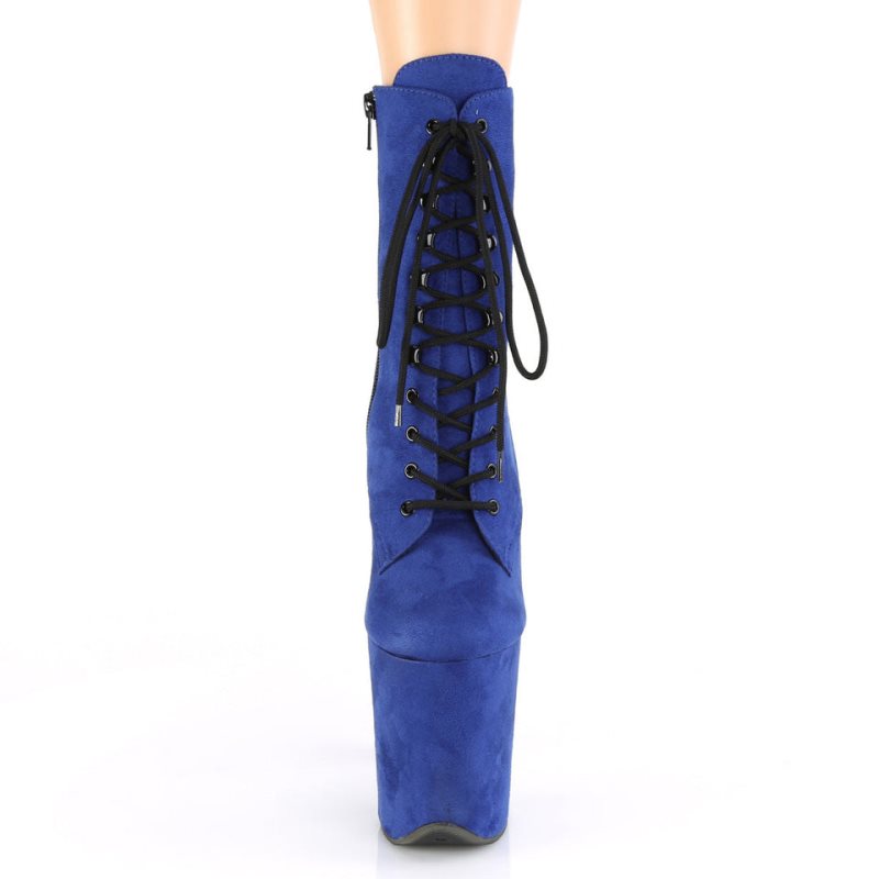Pleaser Flamingo-1020FS Laarzen Dames Blauw | BELGIE BETIQSVB
