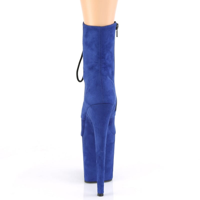 Pleaser Flamingo-1020FS Laarzen Dames Blauw | BELGIE BETIQSVB