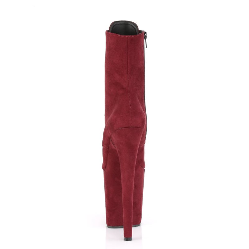 Pleaser Flamingo-1020FS Laarzen Dames Bordeaux | BELGIE BEPALERQ