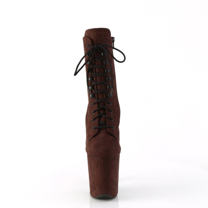 Pleaser Flamingo-1020FS Laarzen Dames Bruin | BELGIE BEKOXWIP