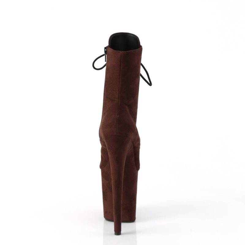 Pleaser Flamingo-1020FS Laarzen Dames Bruin | BELGIE BEKOXWIP