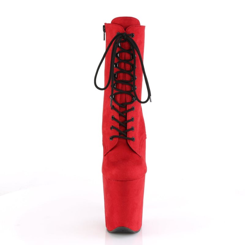 Pleaser Flamingo-1020FS Laarzen Dames Rood | BELGIE BEAFMSTW