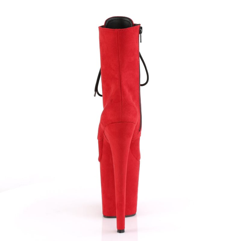 Pleaser Flamingo-1020FS Laarzen Dames Rood | BELGIE BEAFMSTW