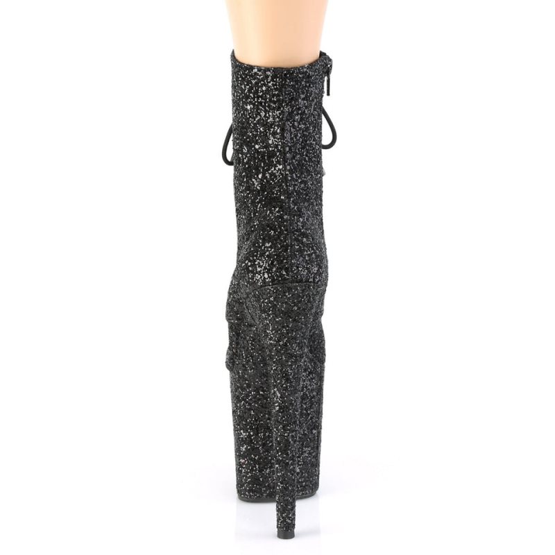 Pleaser Flamingo-1020GWR Laarzen Dames Zwart | BELGIE BEPDWVKY