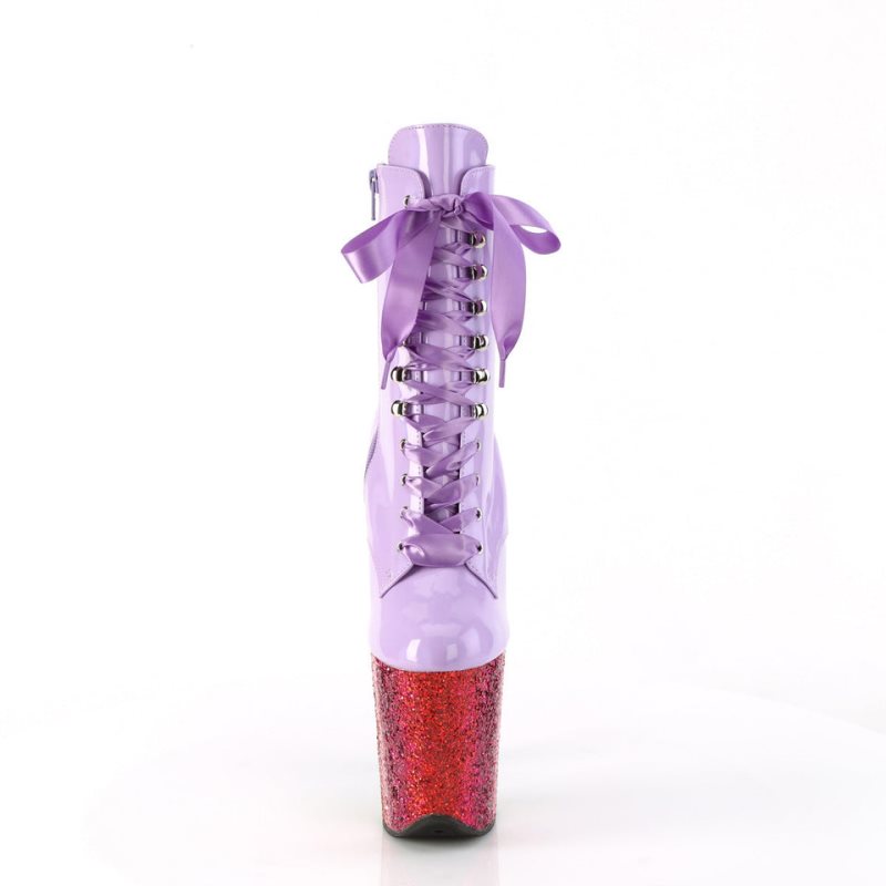 Pleaser Flamingo-1020HG Laarzen Dames Paars Gekleurd | BELGIE BEBAYHMZ