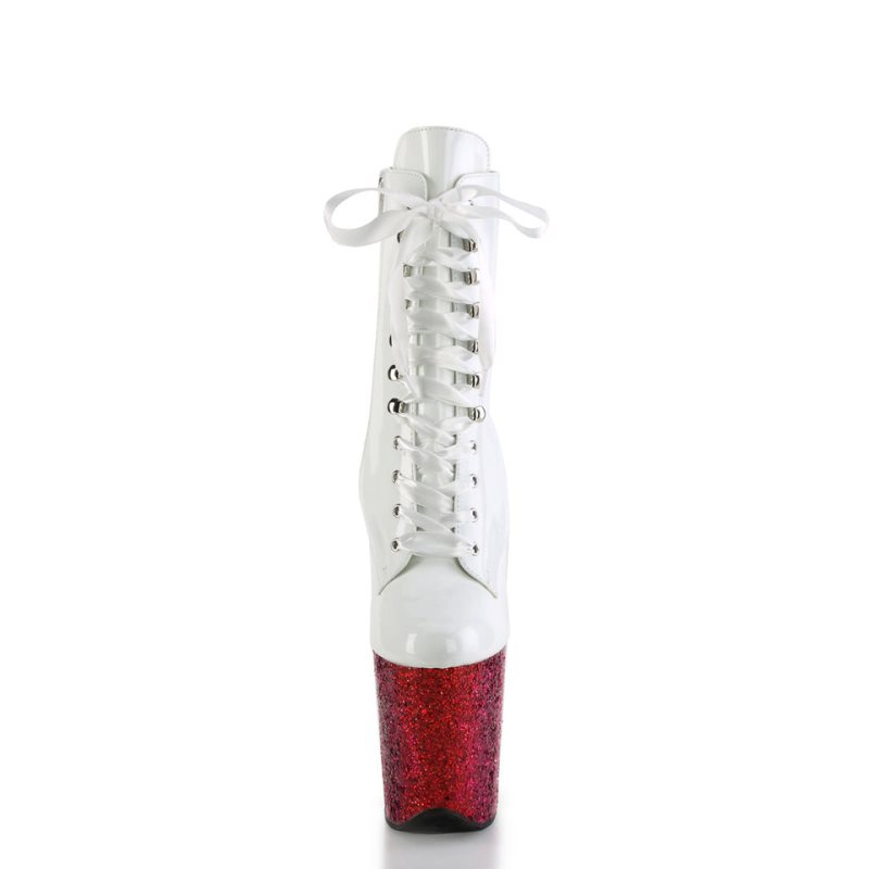 Pleaser Flamingo-1020HG Laarzen Dames Wit Gekleurd | BELGIE BEYOCRBS