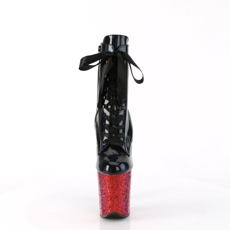 Pleaser Flamingo-1020HG Laarzen Dames Zwart Gekleurd | BELGIE BEXFNIKR