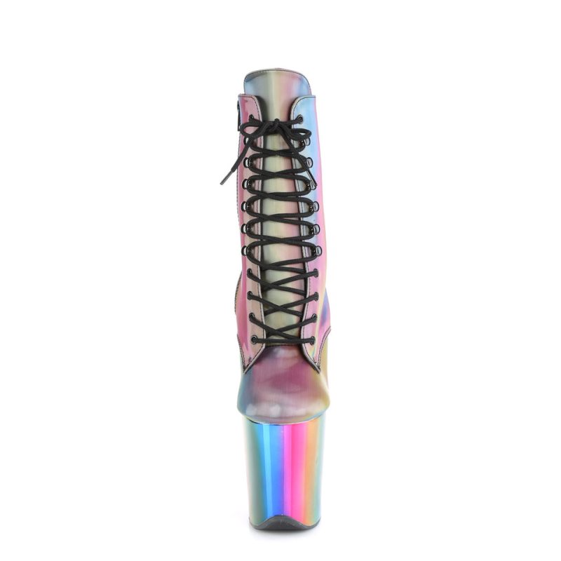 Pleaser Flamingo-1020RC-REFL Laarzen Dames Gekleurd | BELGIE BESQFIAM