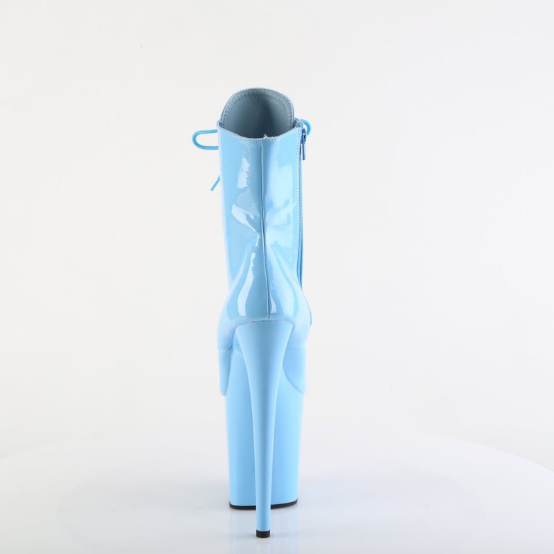 Pleaser Flamingo-1020 Laarzen Dames Blauw | BELGIE BEQHRXKO
