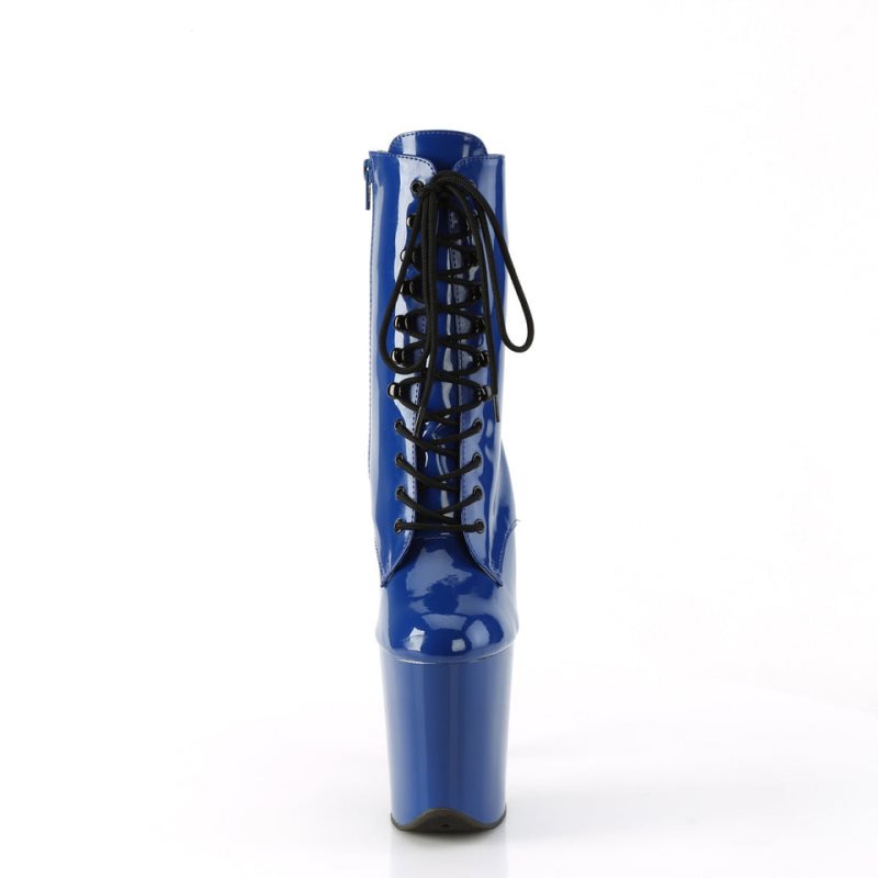 Pleaser Flamingo-1020 Laarzen Dames Blauw | BELGIE BEONMZAD