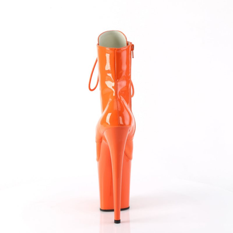 Pleaser Flamingo-1020 Laarzen Dames Oranje | BELGIE BEUCOWYL