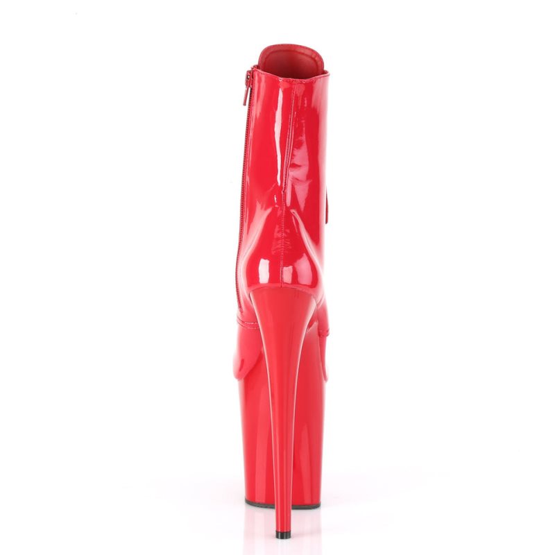 Pleaser Flamingo-1020 Laarzen Dames Rood | BELGIE BEEVPFJK