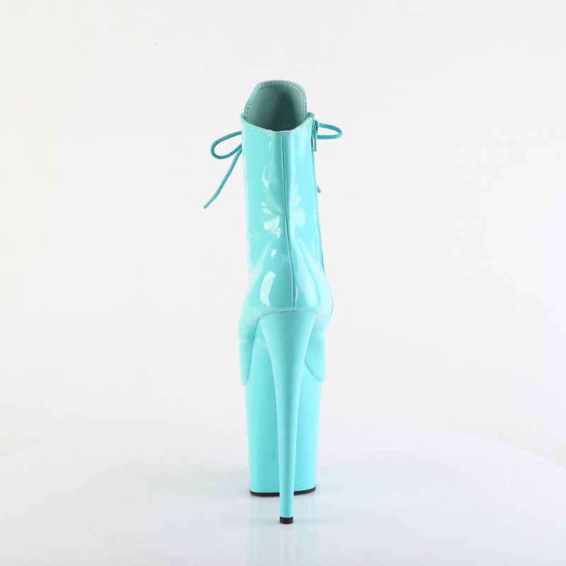 Pleaser Flamingo-1020 Laarzen Dames Turquoise | BELGIE BEIZOPHY