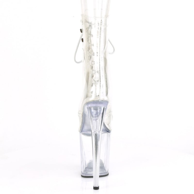 Pleaser Flamingo-1021C Laarzen Dames Clear | BELGIE BETUCHKX