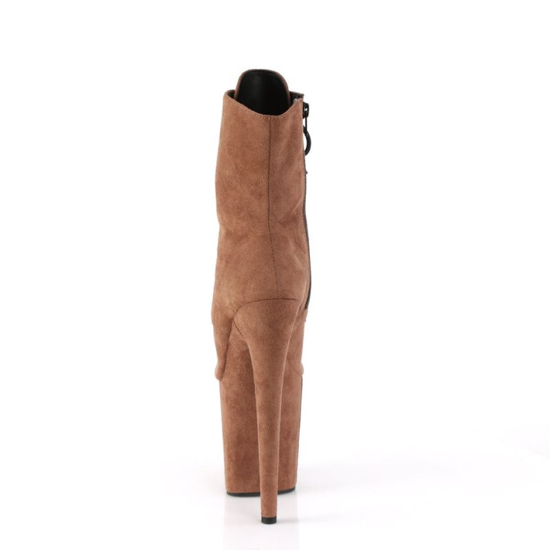 Pleaser Flamingo-1021FS Laarzen Dames Bruin | BELGIE BEFQHZBV