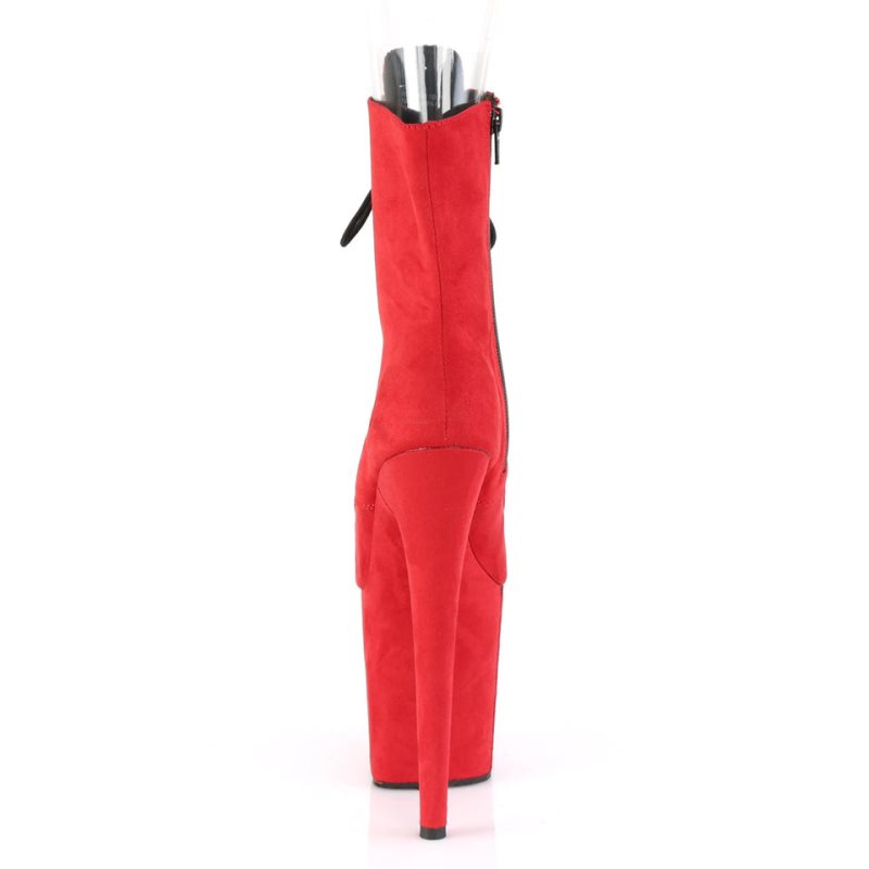 Pleaser Flamingo-1021FS Laarzen Dames Rood | BELGIE BELUZYVF