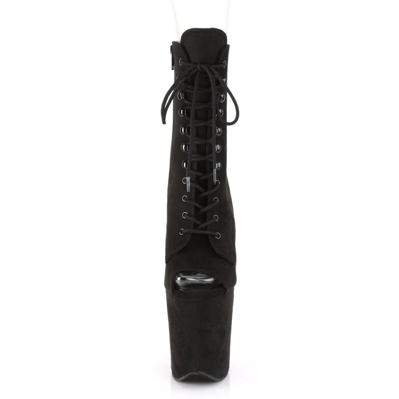 Pleaser Flamingo-1021FS Laarzen Dames Zwart | BELGIE BEXWTJUE