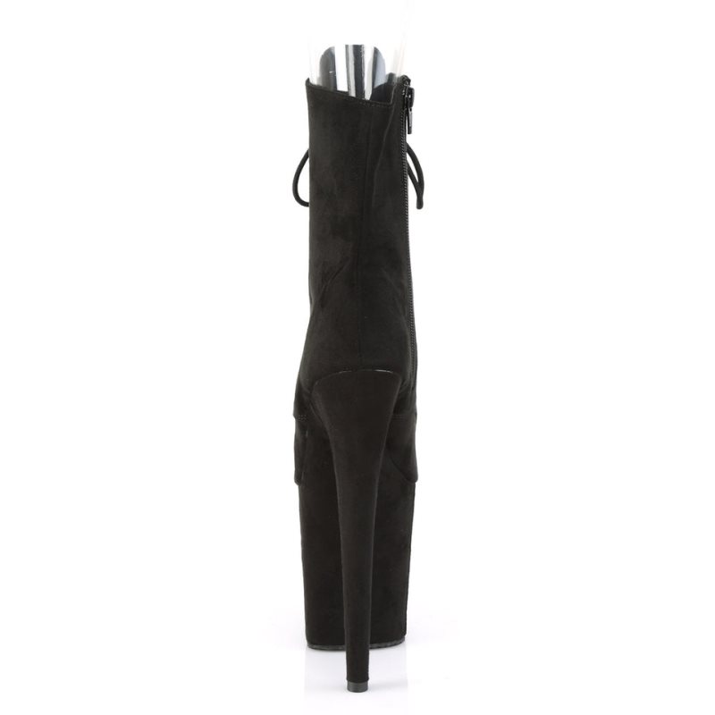 Pleaser Flamingo-1021FS Laarzen Dames Zwart | BELGIE BEXWTJUE