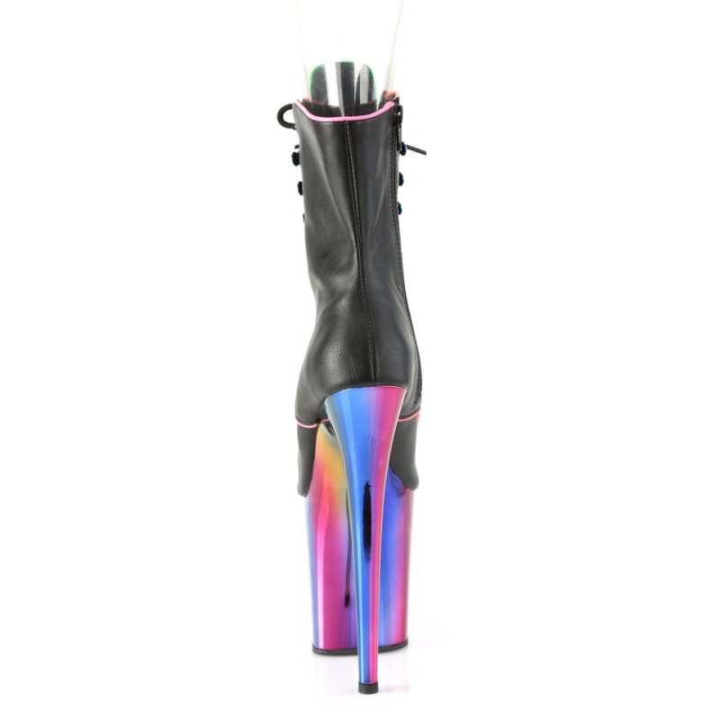 Pleaser Flamingo-1021RC-02 Laarzen Dames Zwart Gekleurd | BELGIE BECKBNJR
