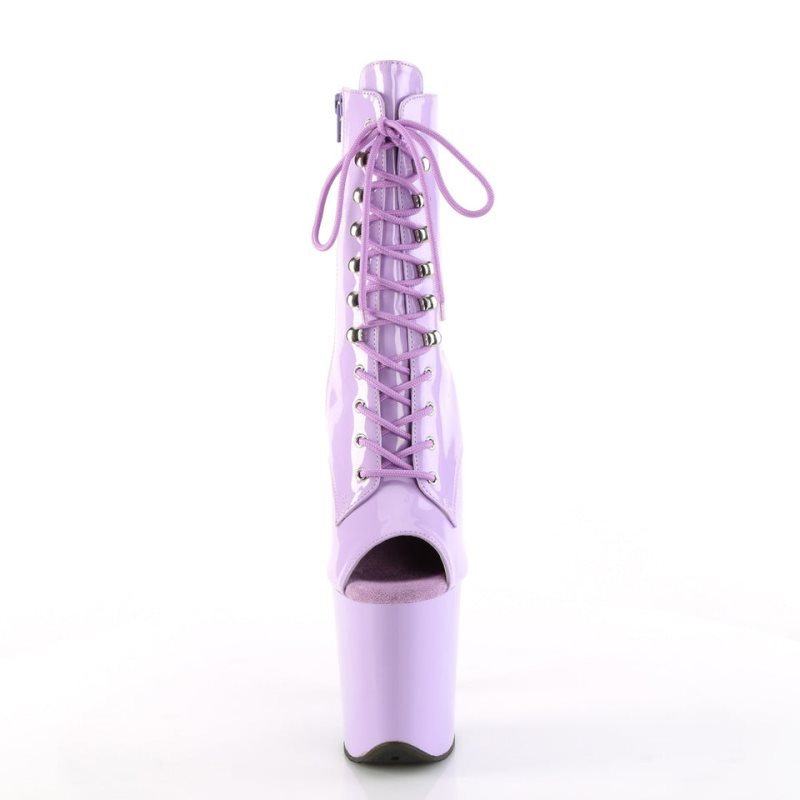 Pleaser Flamingo-1021 Laarzen Dames Paars | BELGIE BEURHYBD