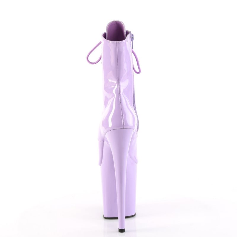 Pleaser Flamingo-1021 Laarzen Dames Paars | BELGIE BEURHYBD