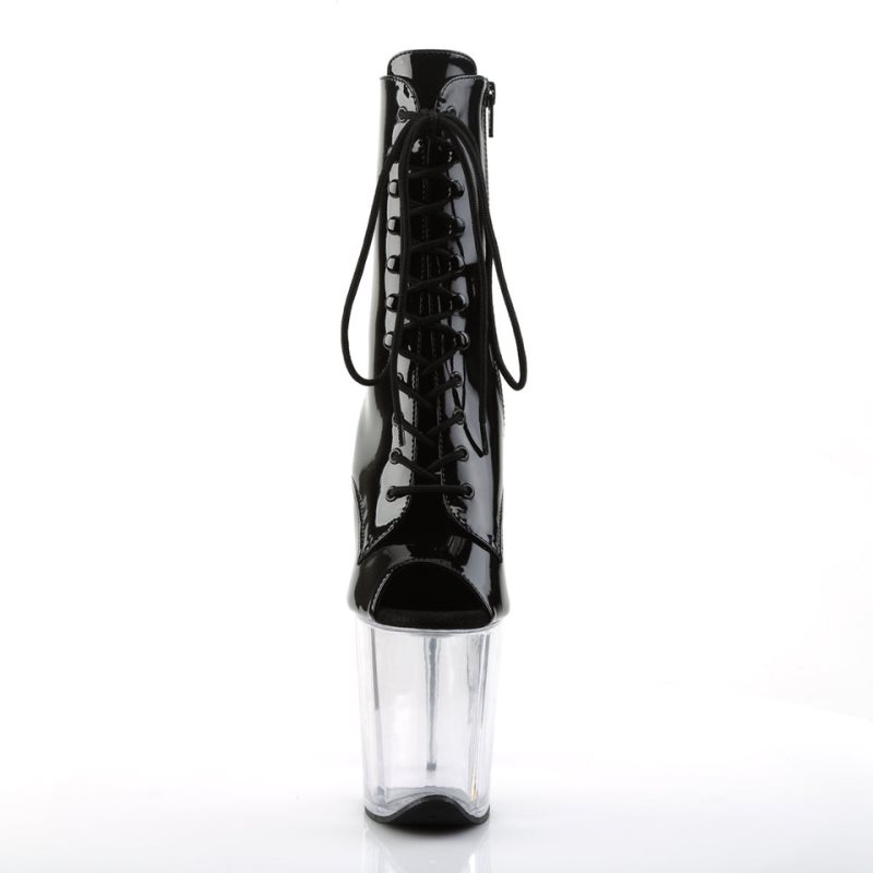 Pleaser Flamingo-1021 Laarzen Dames Zwart | BELGIE BESBXUTF