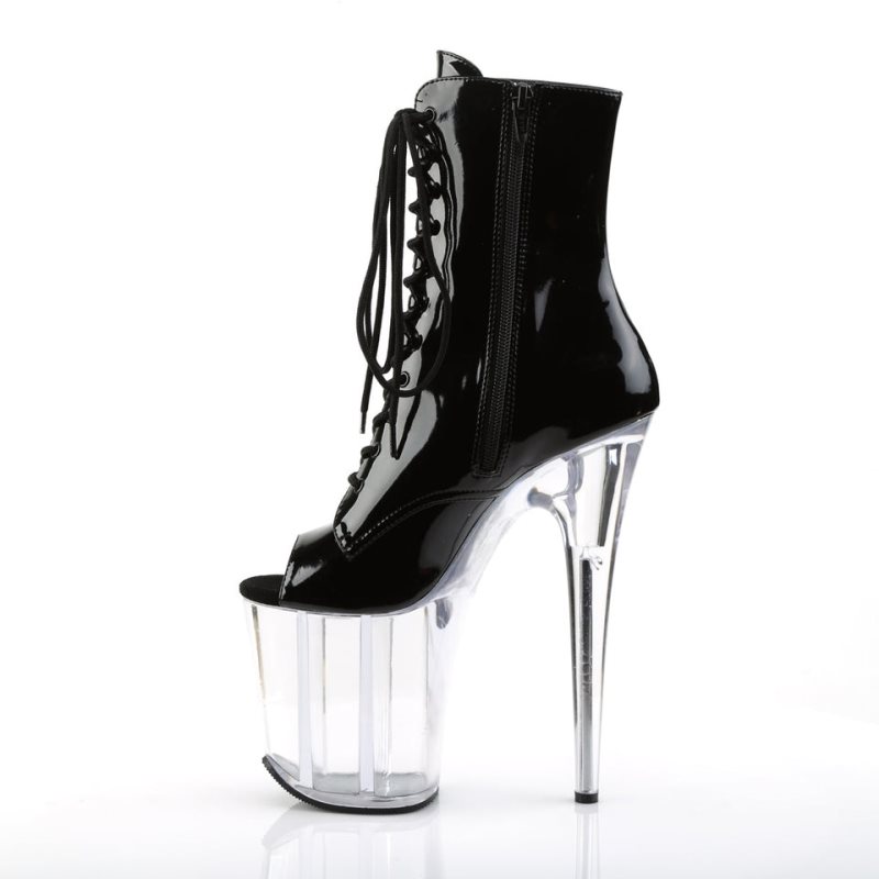 Pleaser Flamingo-1021 Laarzen Dames Zwart | BELGIE BESBXUTF