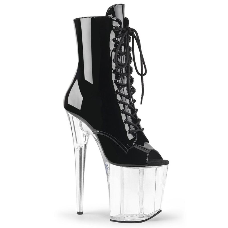 Pleaser Flamingo-1021 Laarzen Dames Zwart | BELGIE BESBXUTF