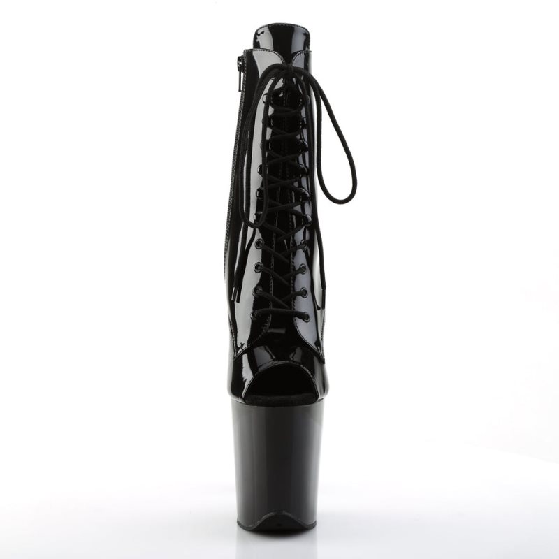 Pleaser Flamingo-1021 Laarzen Dames Zwart | BELGIE BECEPHKO