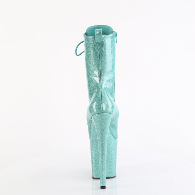 Pleaser Flamingo-1040GP Laarzen Dames Blauw | BELGIE BEACUVMQ
