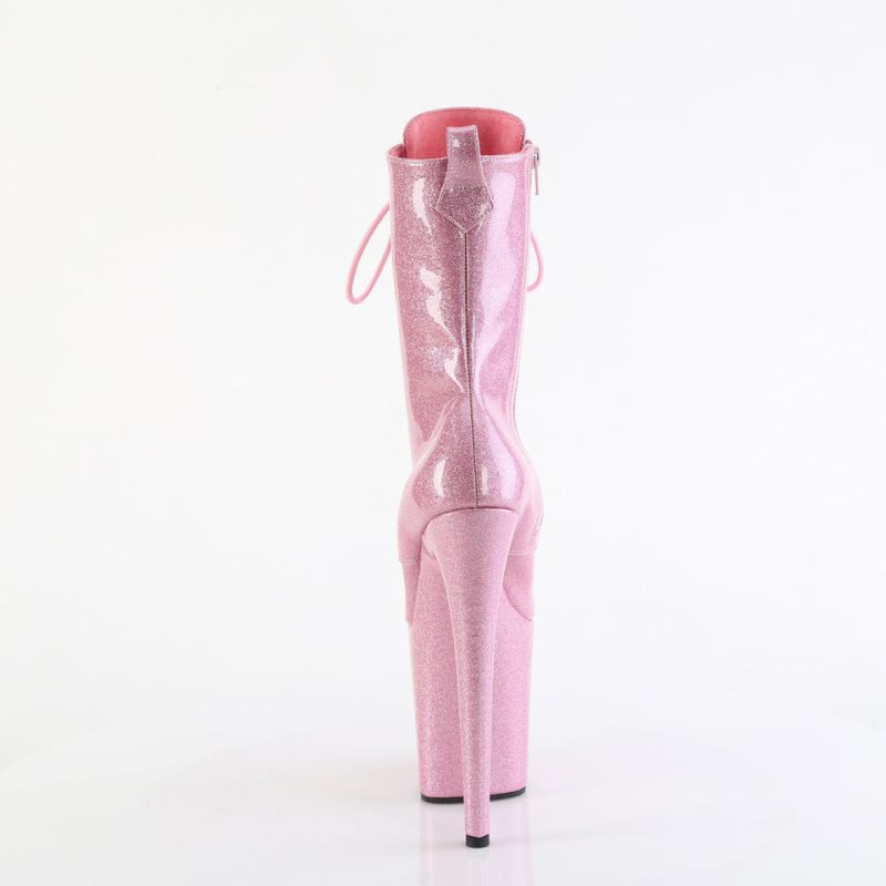 Pleaser Flamingo-1040GP Laarzen Dames Roze | BELGIE BELNZDSA