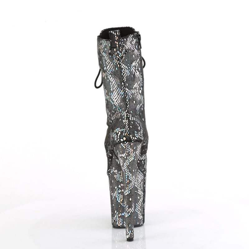 Pleaser Flamingo-1040SPF Laarzen Dames Zilver | BELGIE BECPTMNJ