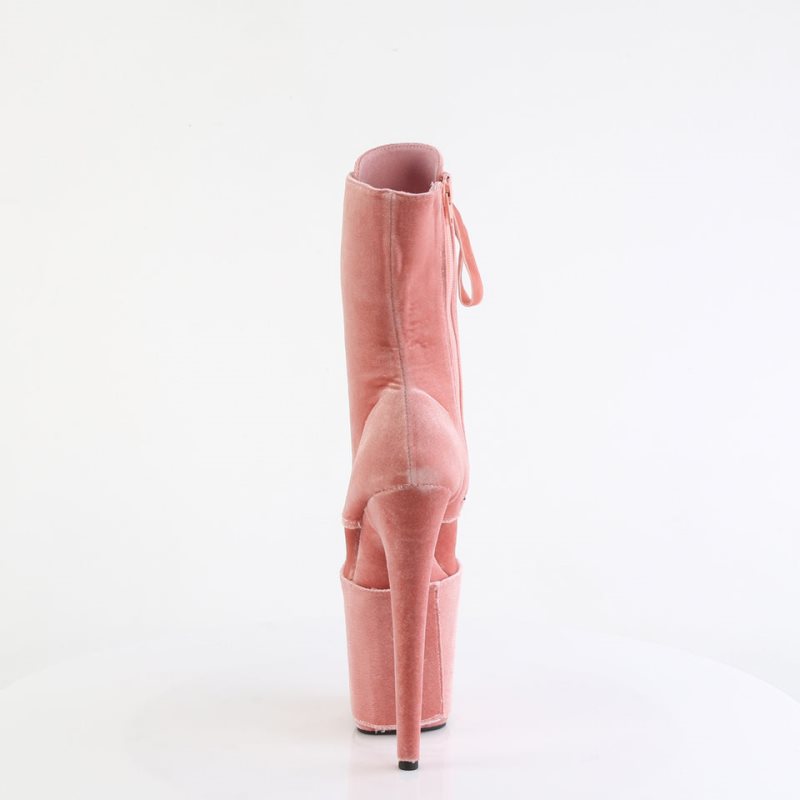 Pleaser Flamingo-1045VEL Laarzen Dames Roze | BELGIE BEWRBJCV