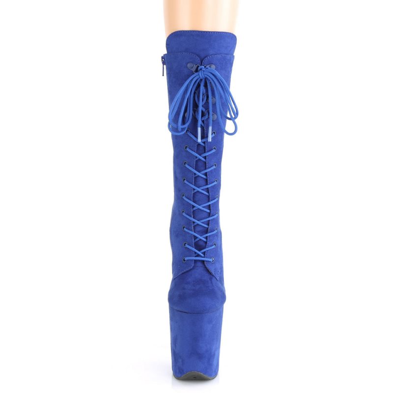 Pleaser Flamingo-1050FS Laarzen Dames Blauw | BELGIE BEHNGRIS