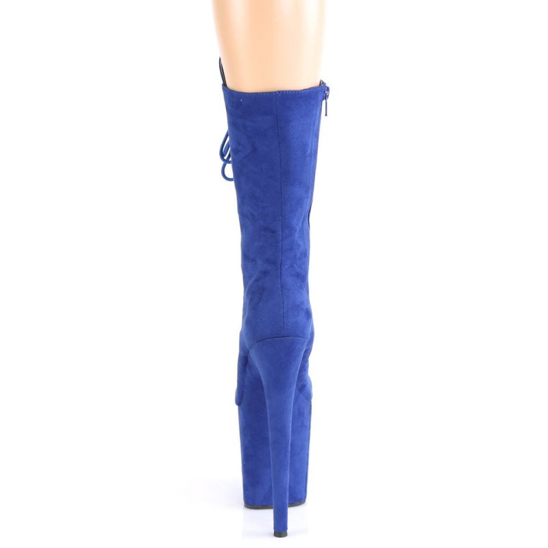 Pleaser Flamingo-1050FS Laarzen Dames Blauw | BELGIE BEHNGRIS