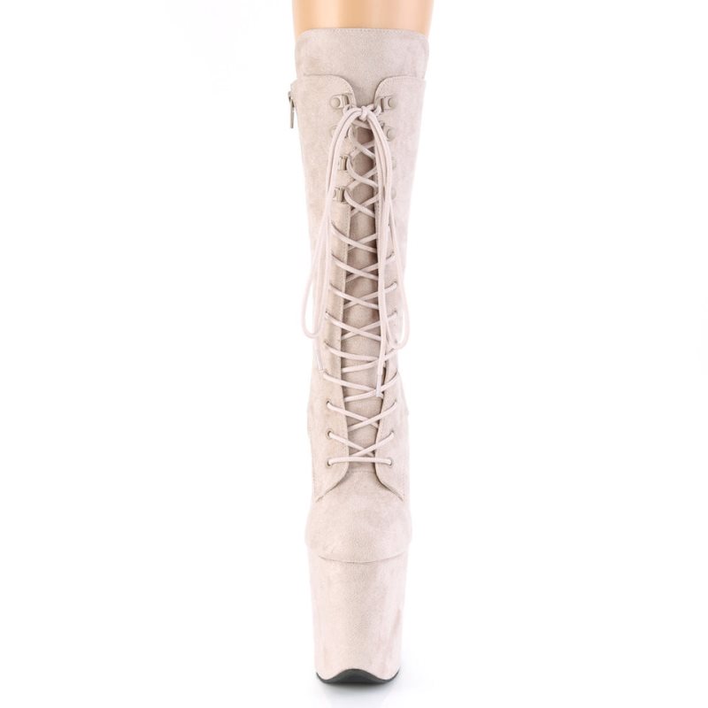 Pleaser Flamingo-1050FS Laarzen Dames Bruin | BELGIE BEIHSPFQ