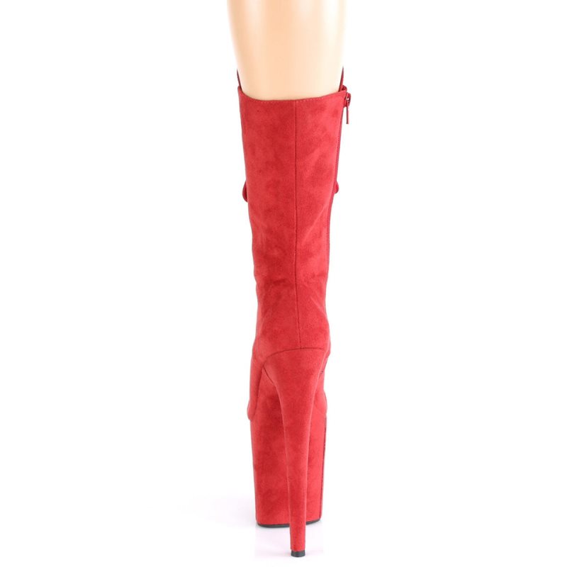 Pleaser Flamingo-1050FS Laarzen Dames Rood | BELGIE BEEFINKY