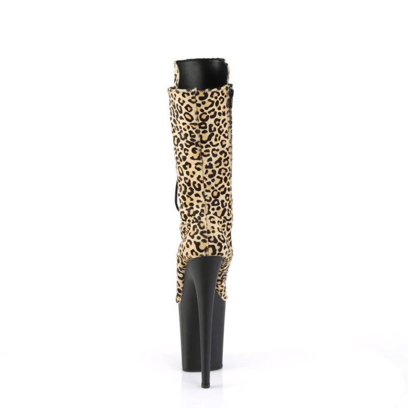 Pleaser Flamingo-1050LP Laarzen Dames Bruin | BELGIE BELCPDHB