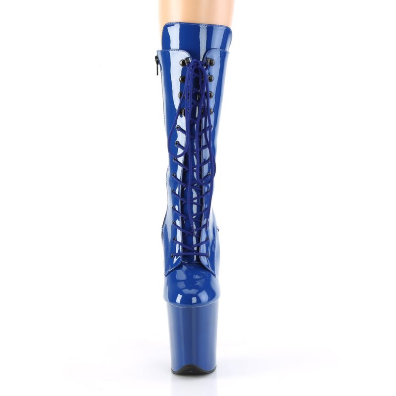 Pleaser Flamingo-1050 Laarzen Dames Blauw | BELGIE BEZWBFRO
