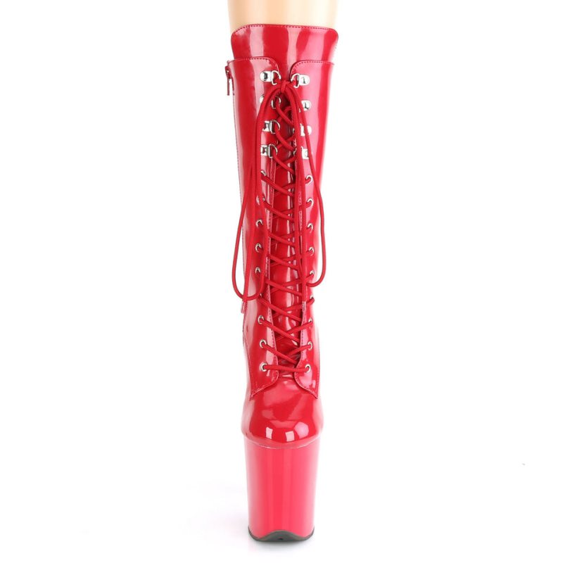 Pleaser Flamingo-1050 Laarzen Dames Rood | BELGIE BEEFLXCY