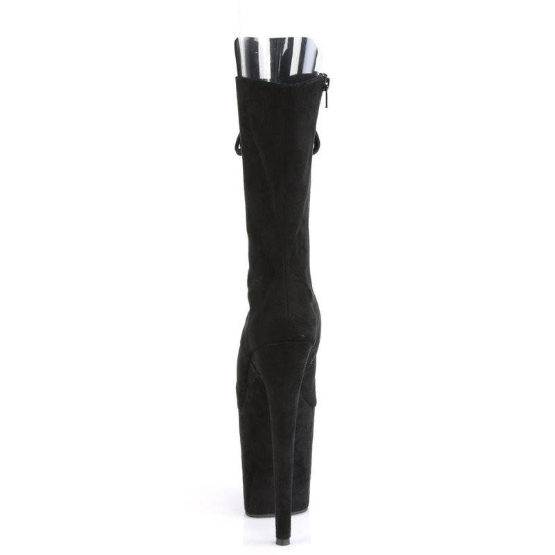 Pleaser Flamingo-1051FS Laarzen Dames Zwart | BELGIE BESHIUMG